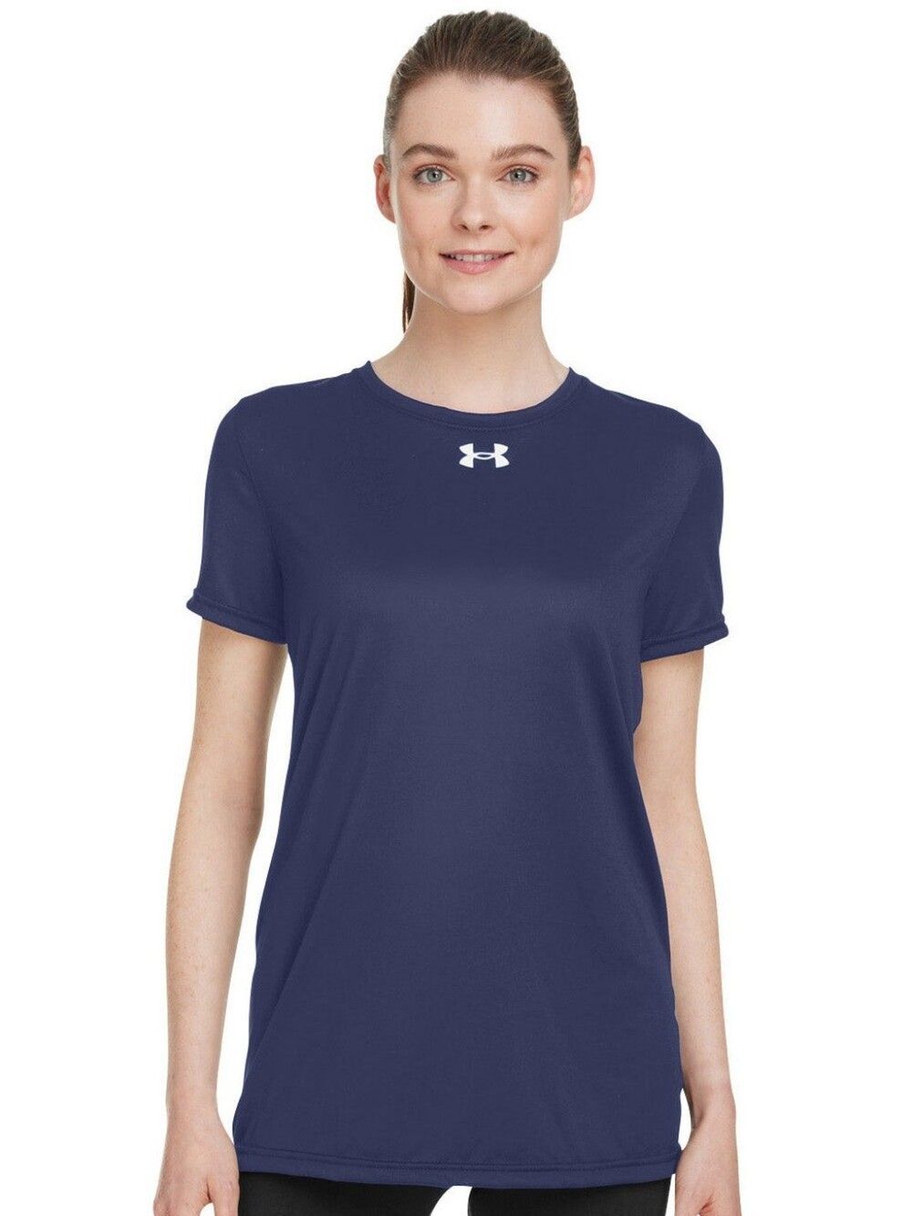 Under Armour Women's Navy Blue Team Tech Short Sleeve Performance Tee